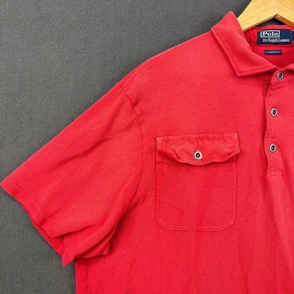 Vintage Polo Ralph Lauren Polo Country Shirt Mens XL Red Classic Fit - Picture 5 of 14